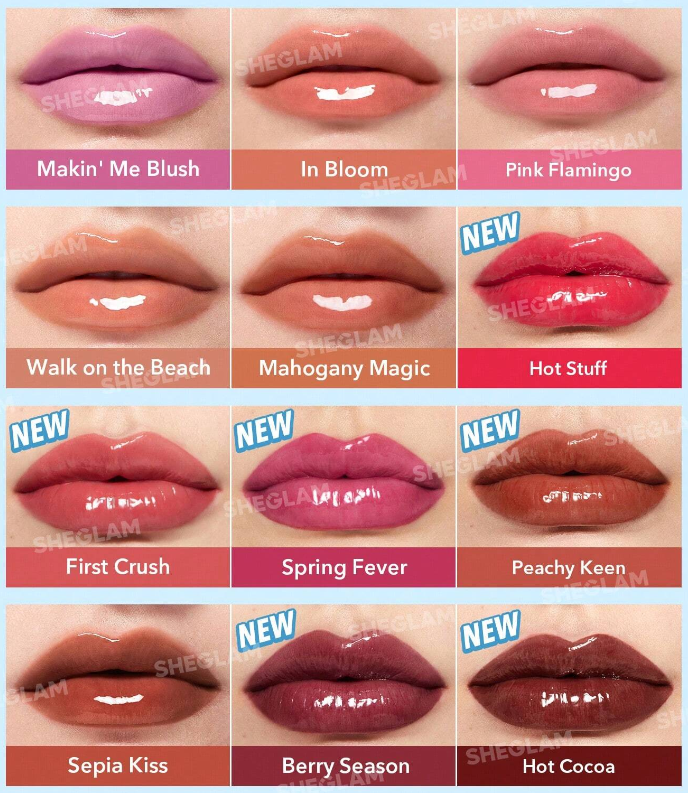  SHEGLAM Shiny lip plumper :Mahogany Magic
