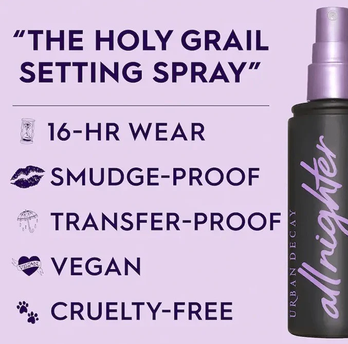 بخاخ مثبت المكياج أول نايتر من اربن ديكاي - 118مل
- Urban Decay All Nighter