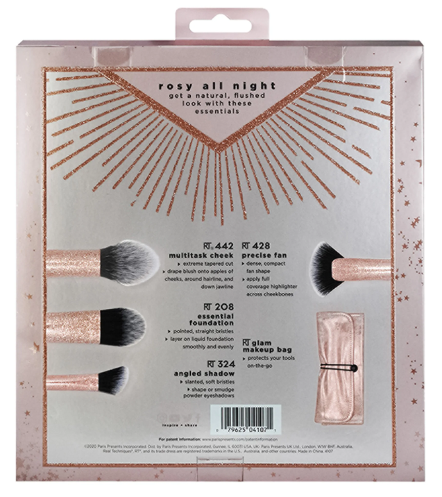 Real Techniques ROSY ALL NIGHT - Pinsel-Set