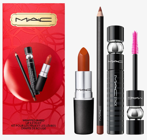 ماك ملفوف في مجموعة أحمر الشفاه والعيون WRAPPED IN RED - LIP & EYE KIT - Make-up Set