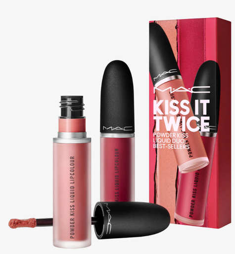 ماك احمر شفاه - SUPERSTAR KITS - KISS IT TWICE POWER KISS LIQUID DUO - Make-up Set